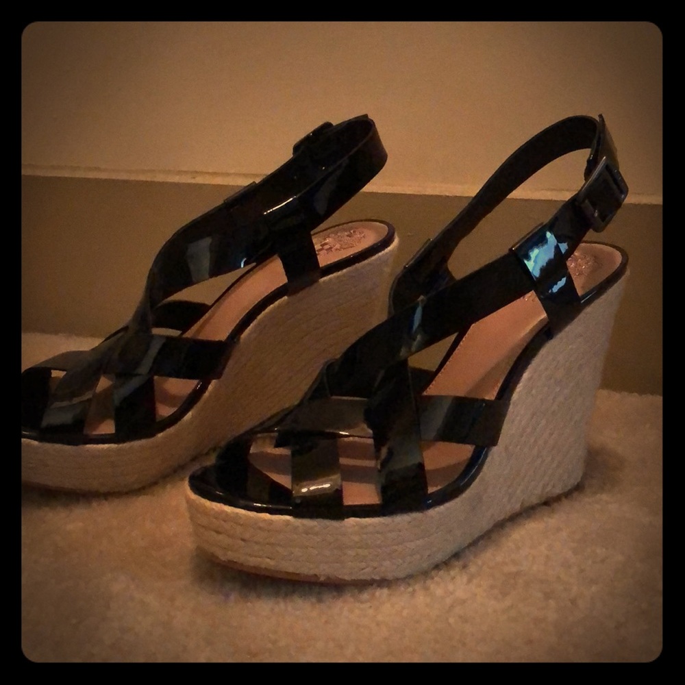 Vince Camuto Wedges-Black